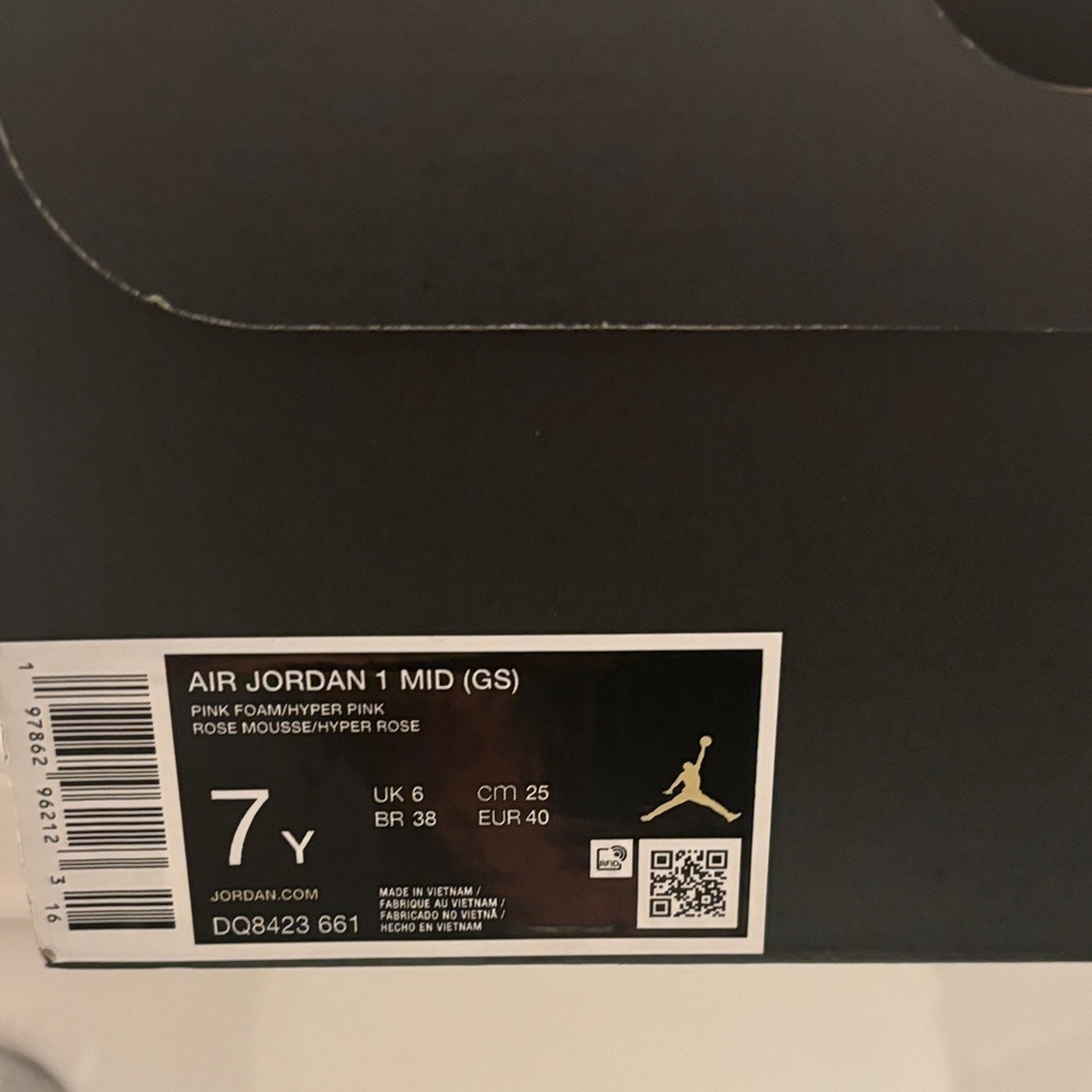 Nike Air Jordan Pink and White Sneakers - Picture 2 of 7